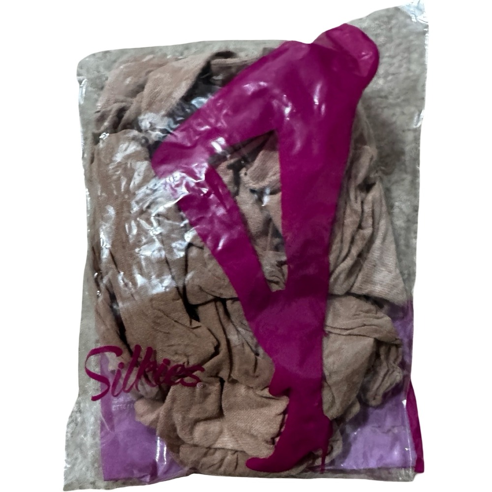 Silkies Pantyhose‎ Womens XX-Large Nude New Ultra Sheer Control Top 2-Pair Pack